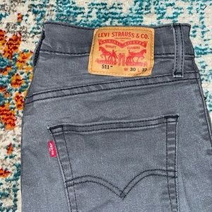 Levi 511 dark gray jeans